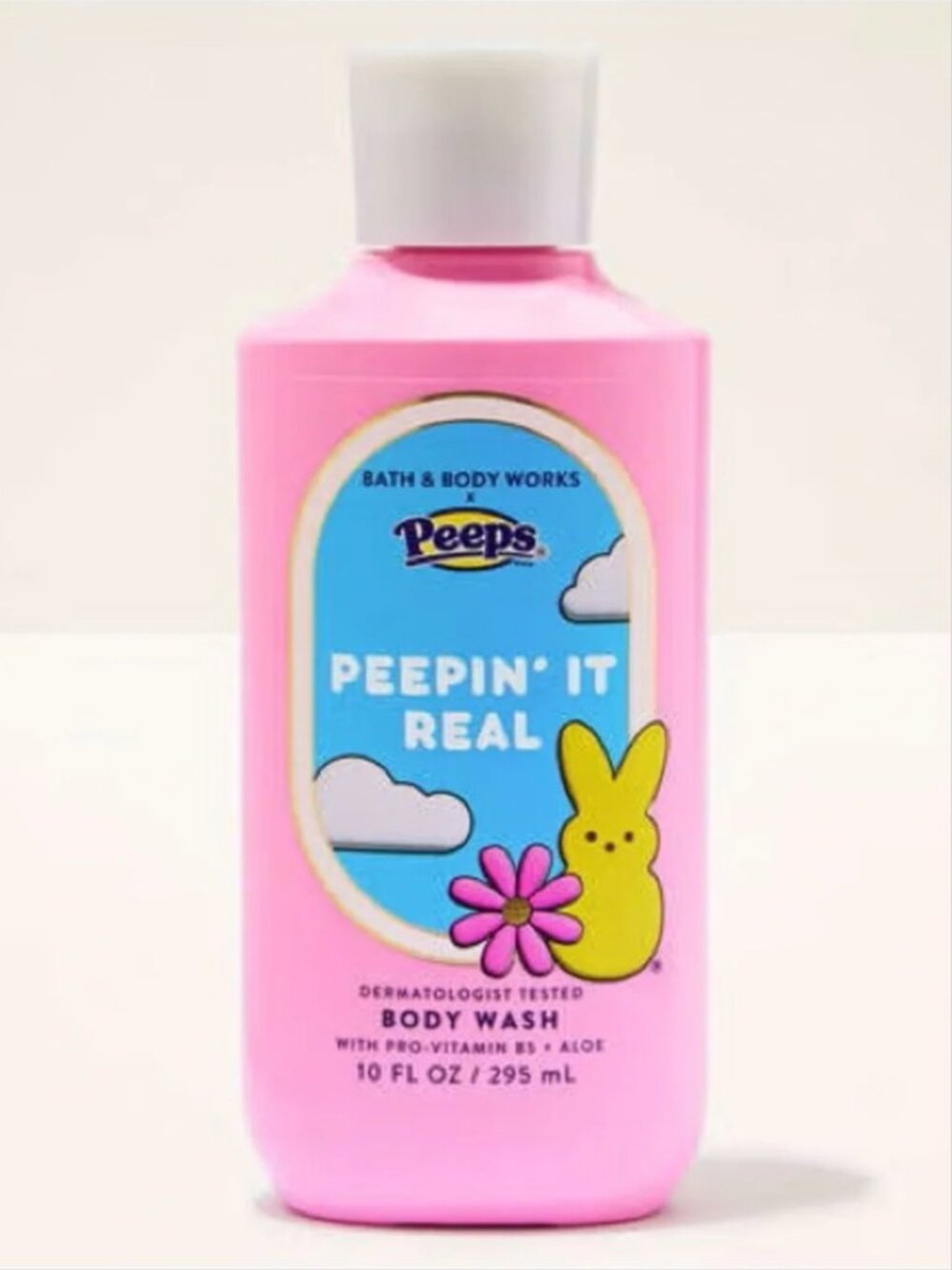 Bath and Body Works x Peeps Peepin’ It Real Limited Collab Pink Body Wash NWT